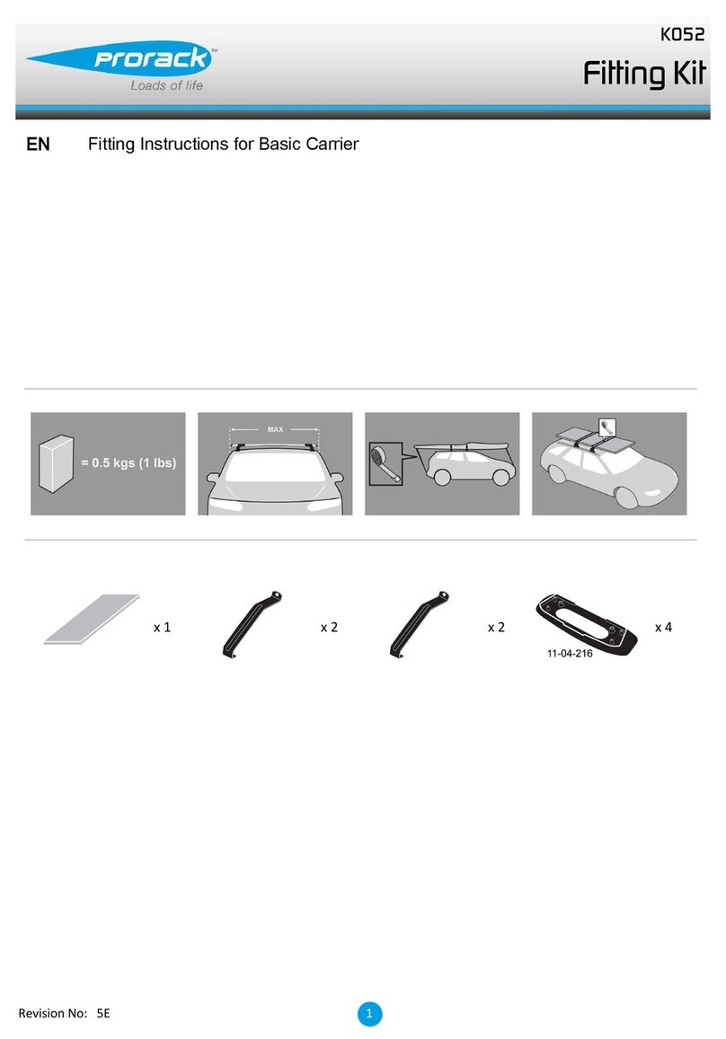 Prorack K052 User manual