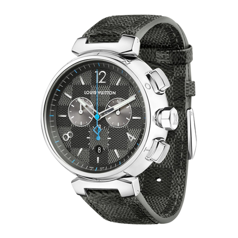 Louis Vuitton TAMBOUR DAMIER GRAPHITE CHRONOGRAPH manual