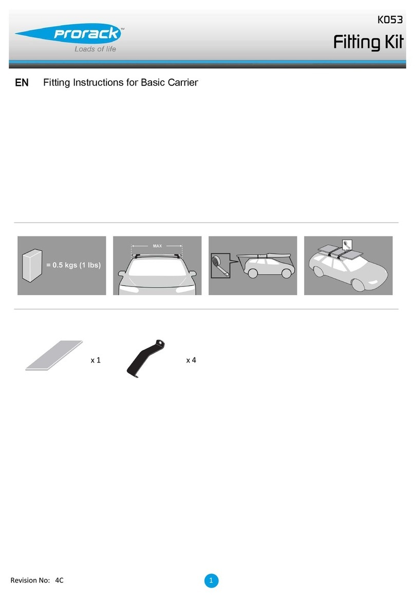 Prorack K053 Fitting instructions