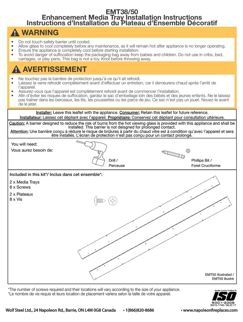 Napoleon EMT38 User manual Napoleon EMT38 User manual