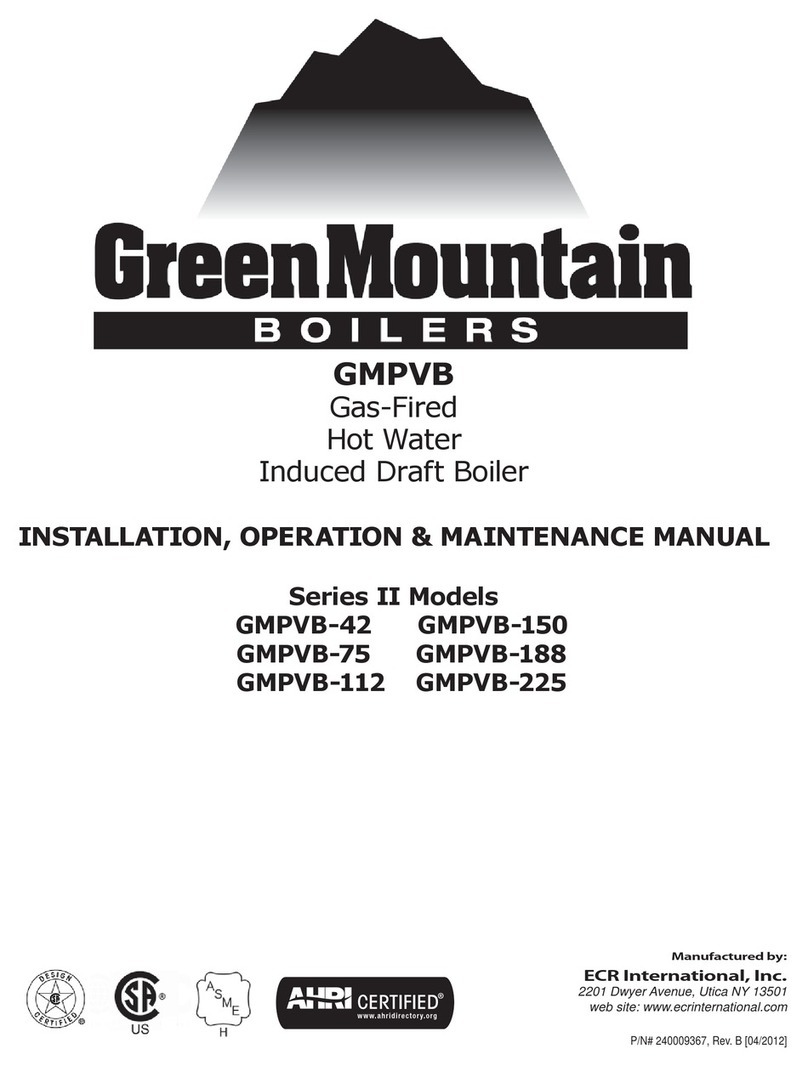 Green Mountain GMPVB Installation, operation & maintenance manual Green Mountain GMPVB Installation, operation & maintenance manual