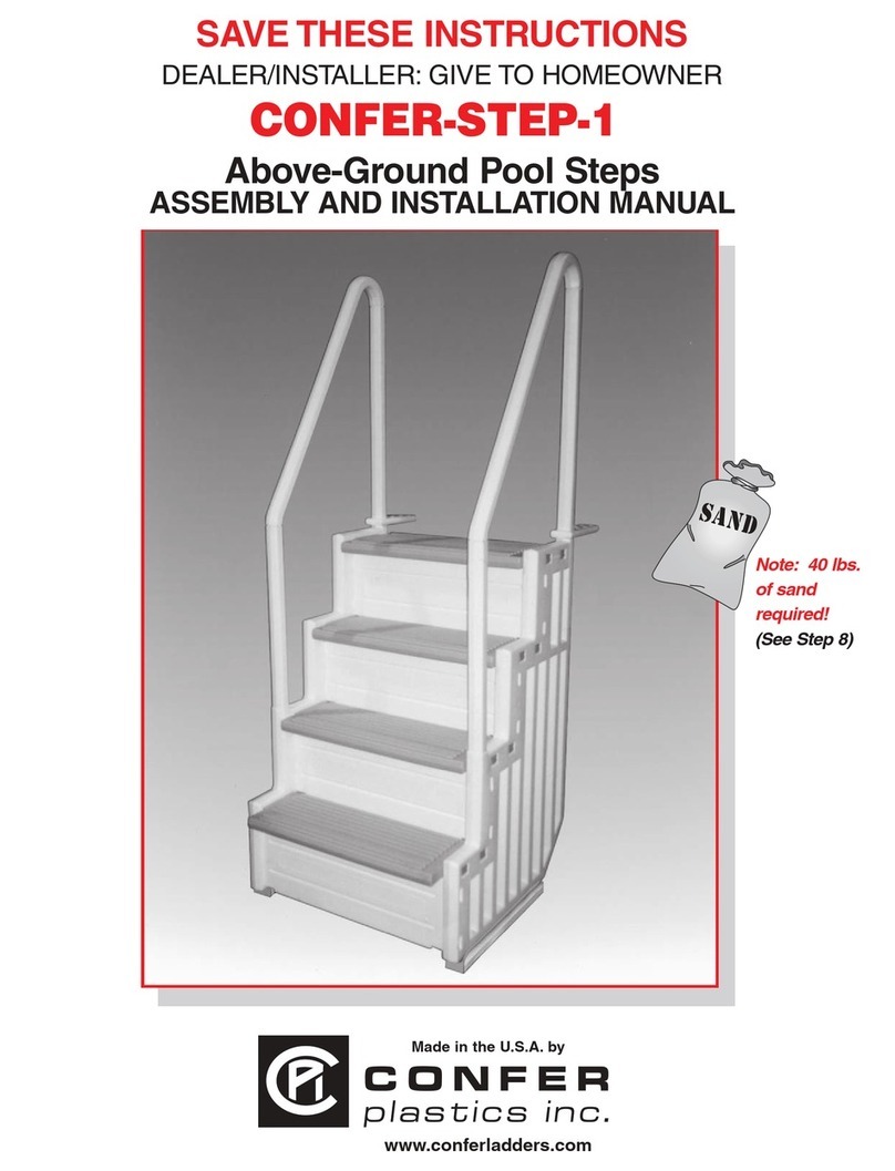 Confer Plastics STEP-1 Assembly and installation manual Confer Plastics STEP-1 Assembly and installation manual