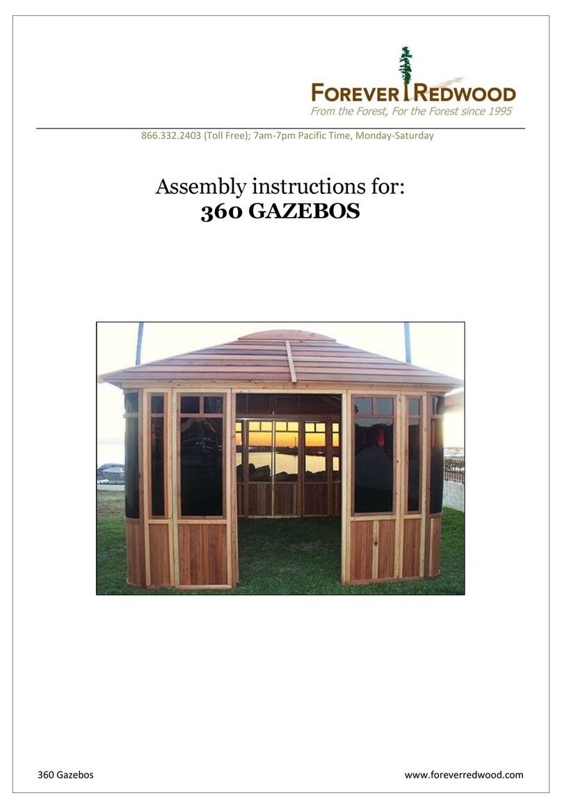 Forever Redwood DIY Wood Gazebo User manual