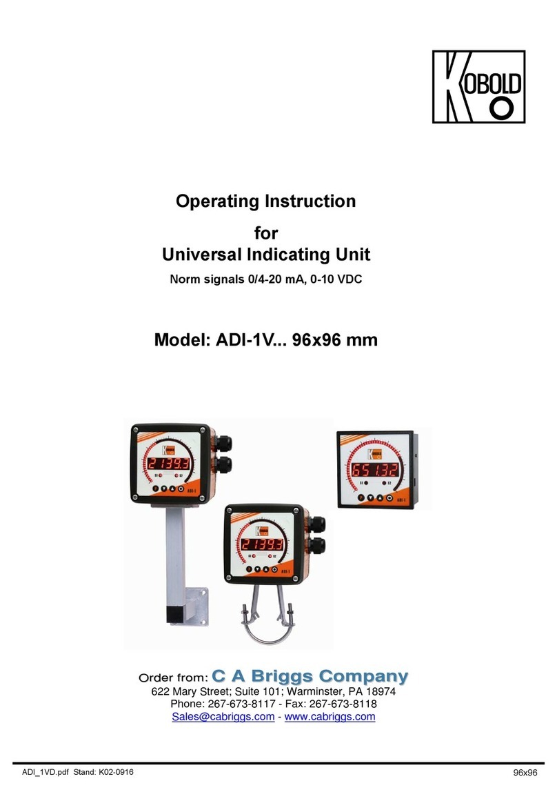 Kobold ADI-1V Series User manual Kobold ADI-1V Series User manual