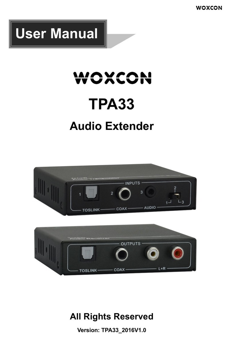 Woxcon TPA33 user manual