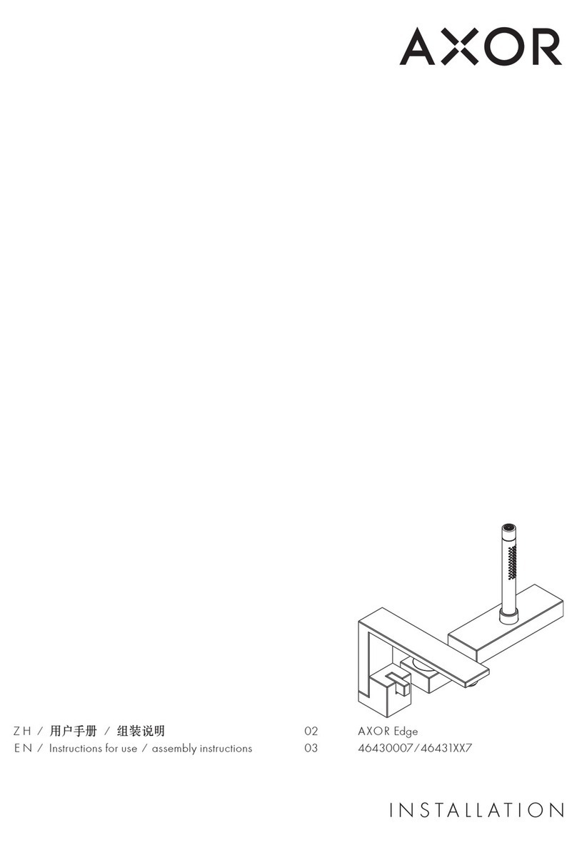 Hans Grohe AXOR Edge 46431 7 Series Instructions for use/assembly instructions