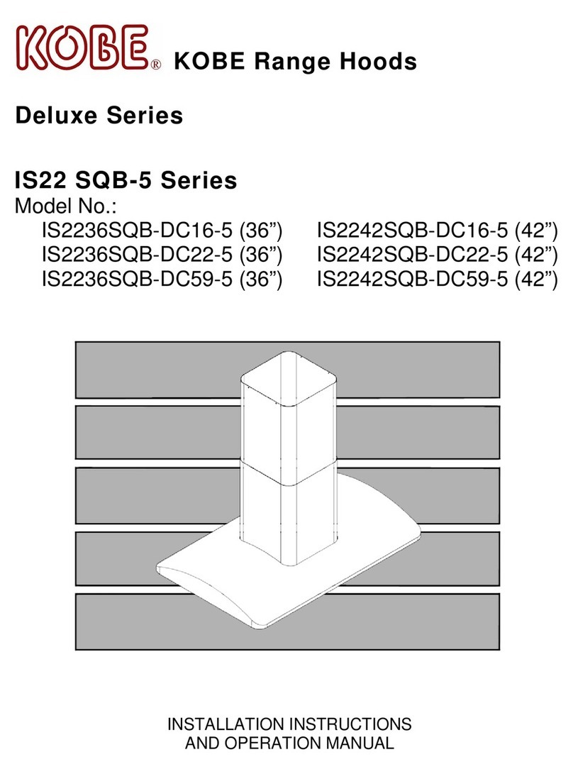 KOBE IS22 SQB-5 Series Installation instructions and operation manual