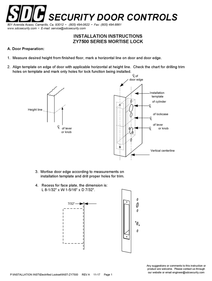 SDC ZY7500 Series installation instructions
