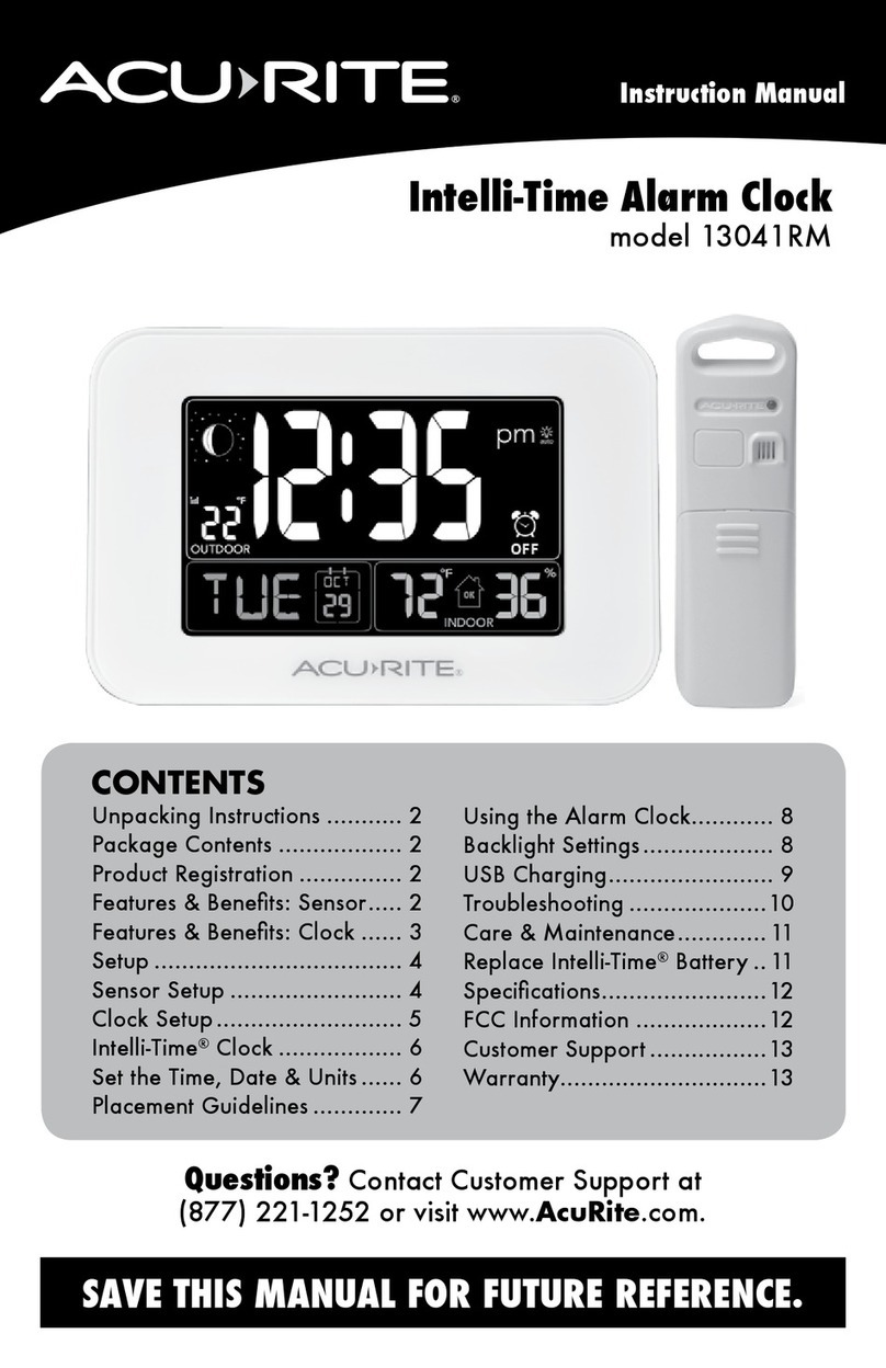 ACU-RITE Intelli-Time 13041RM User manual