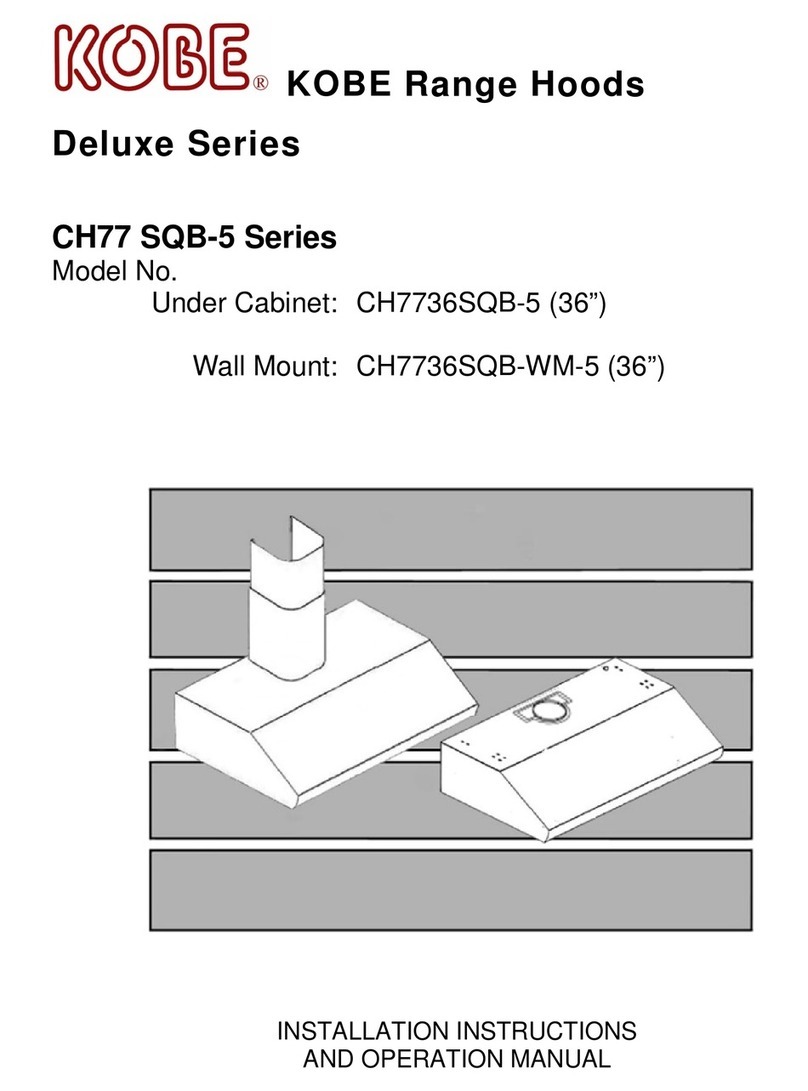 KOBE CH77 SQB-5 Series Installation instructions and operation manual KOBE CH77 SQB-5 Series Installation instructions and operation manual