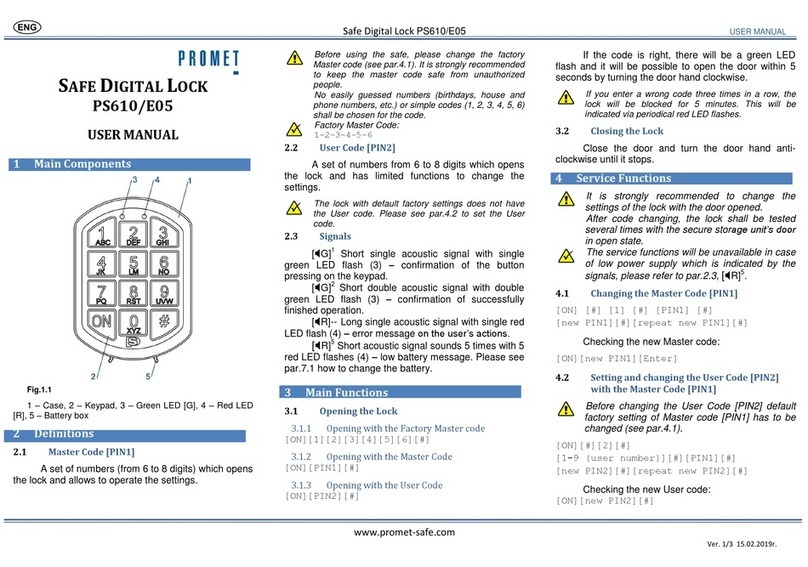 Promet PS610/E05 user manual