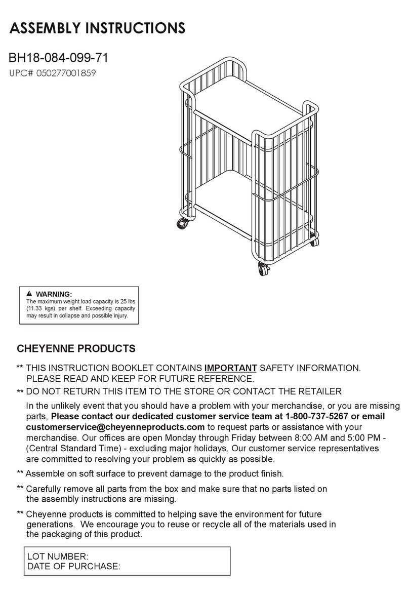 Cheyenne BH18-084-099-71 Assembly instructions Cheyenne BH18-084-099-71 Assembly instructions