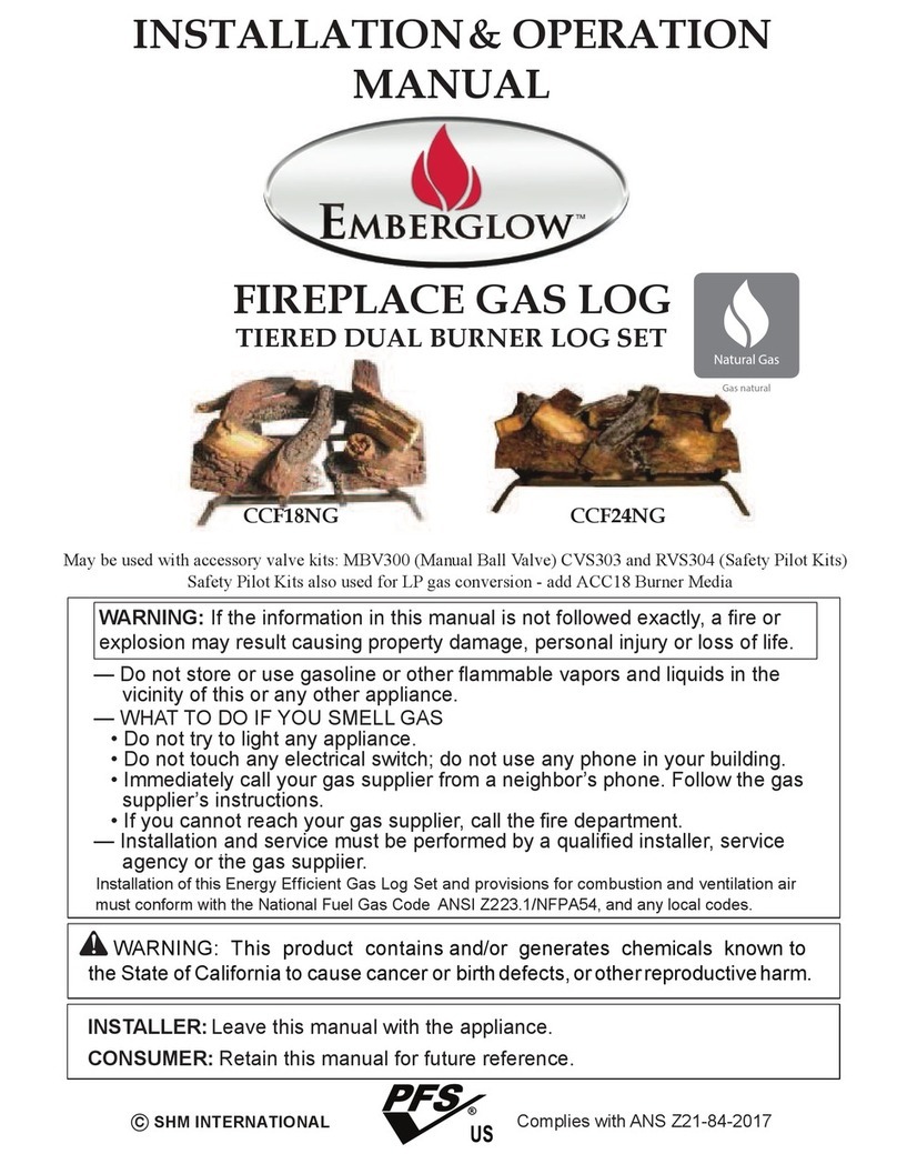 EmberGlow CCF18NG User manual