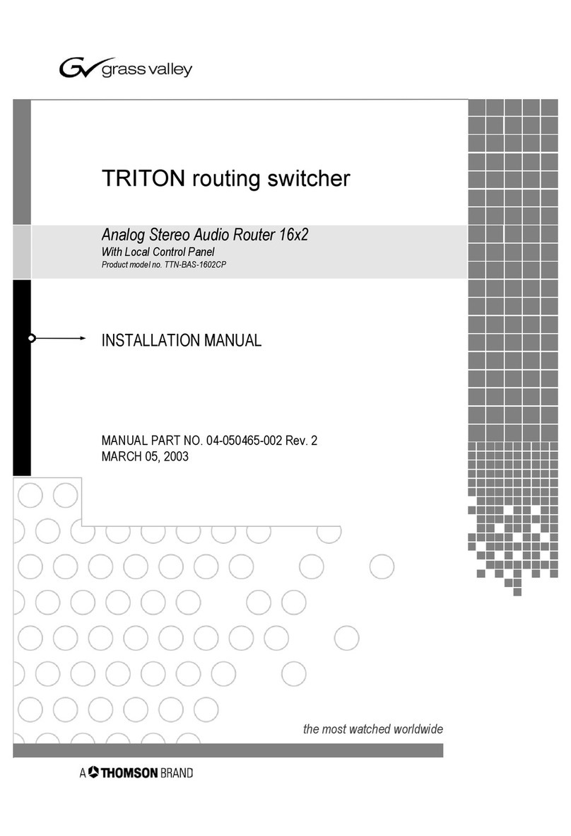 THOMSON GRASS VALLEY Triton TTN-BAS-1602CP User manual