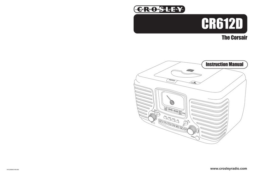Crosley CR612D User manual