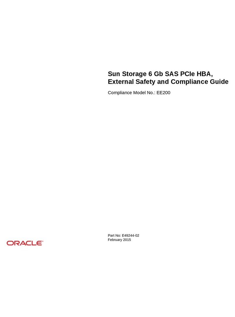 Oracle EE200 Installation and operating manual