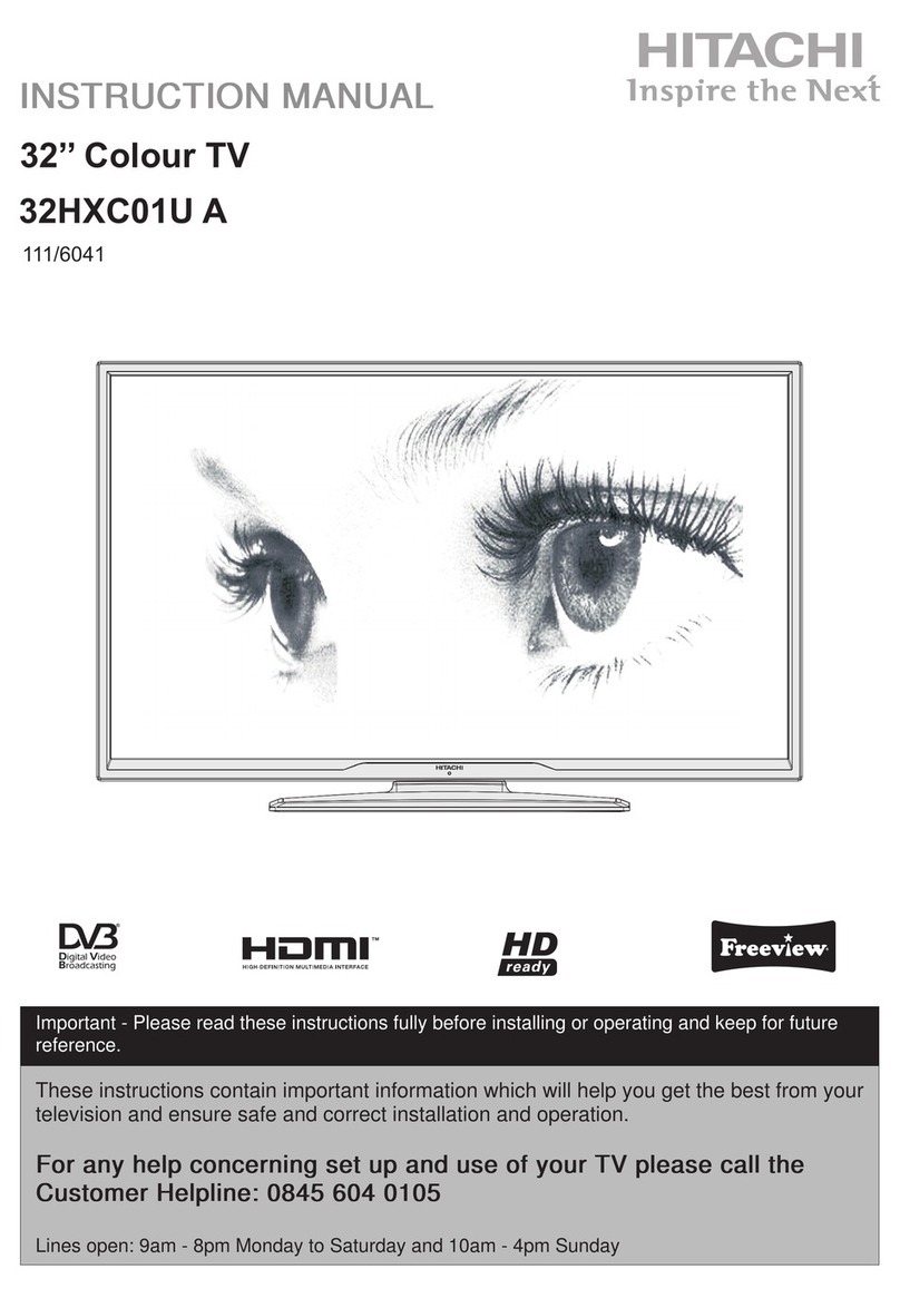 Hitachi 32HXC01U A User manual