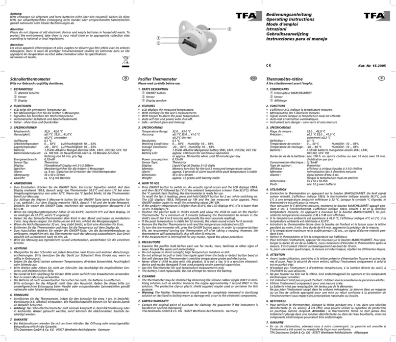 TFA 15.2005 operating instructions