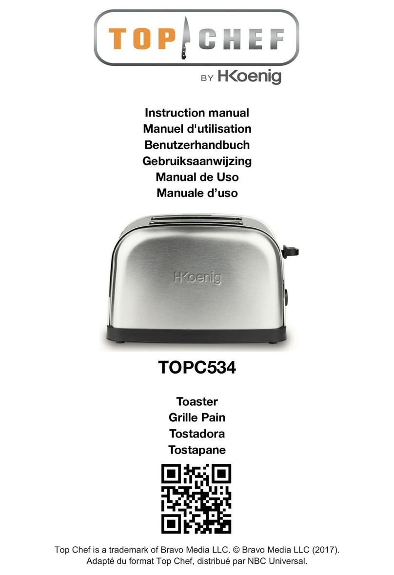 H.Koenig TOP CHEF TOPC534 User manual H.Koenig TOP CHEF TOPC534 User manual
