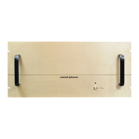 Conrad-Johnson MV100 User manual Conrad-Johnson MV100 User manual