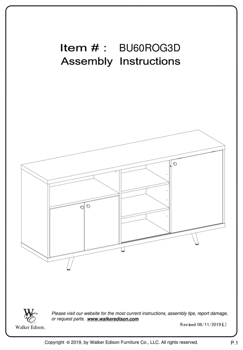 Walker Edison BU60ROG3D User manual