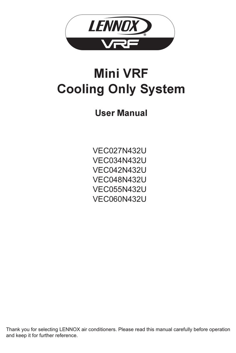 Lennox VRF VEC027N432U User manual