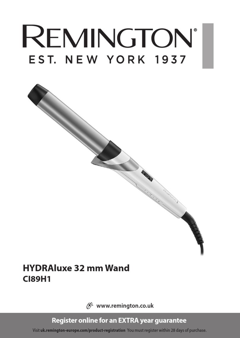 Remington CI89H1 quick start guide