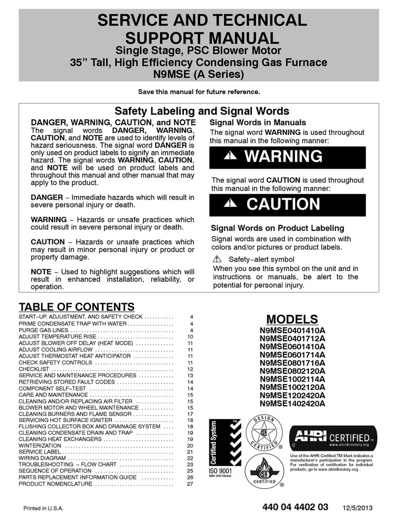ICP N9MSE0401712A Service and technical support manual