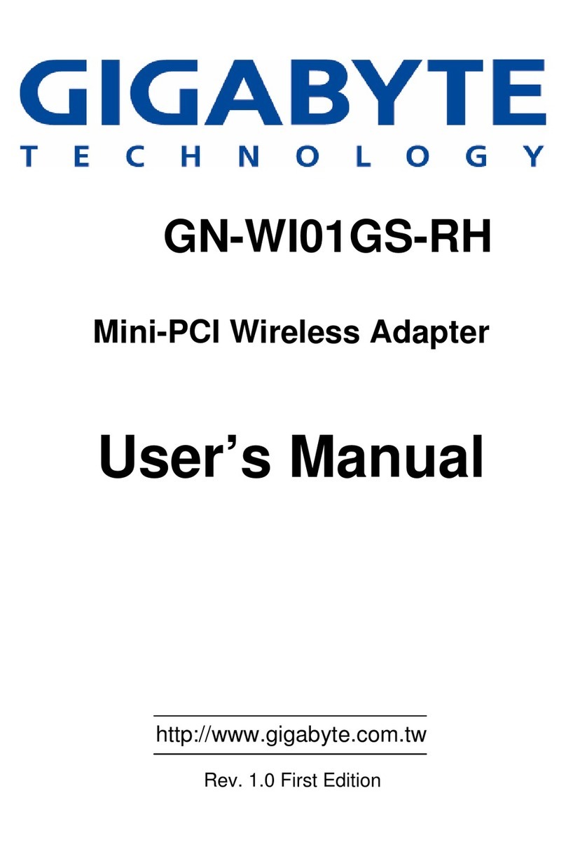 Gigabyte GN-WI01GS-RH User manual