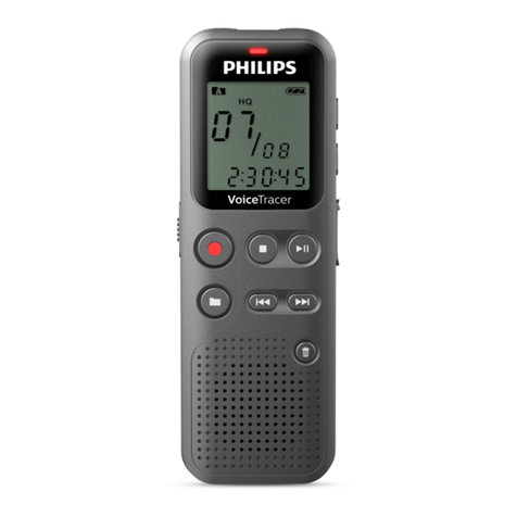 Philips VoiceTracer DVT1110 User manual
