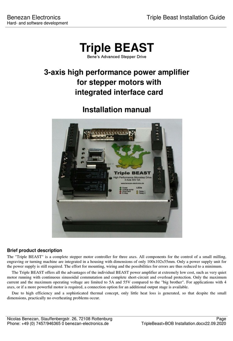 Benezan Electronics Triple BEAST installation manual