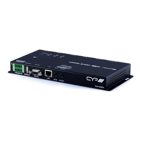 CYP PUV-1650TX User manual