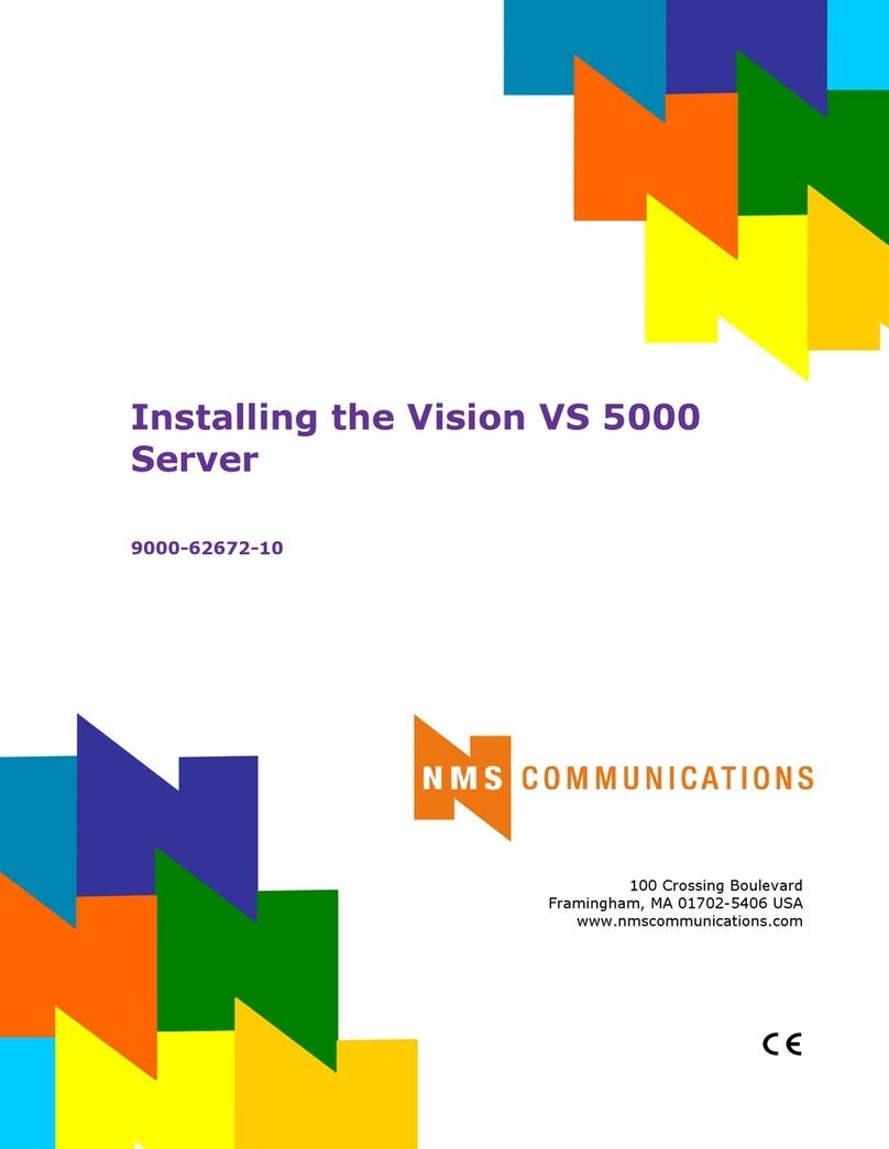 NMS Communications Vision VS 5000 Installing NMS Communications Vision VS 5000 Installing