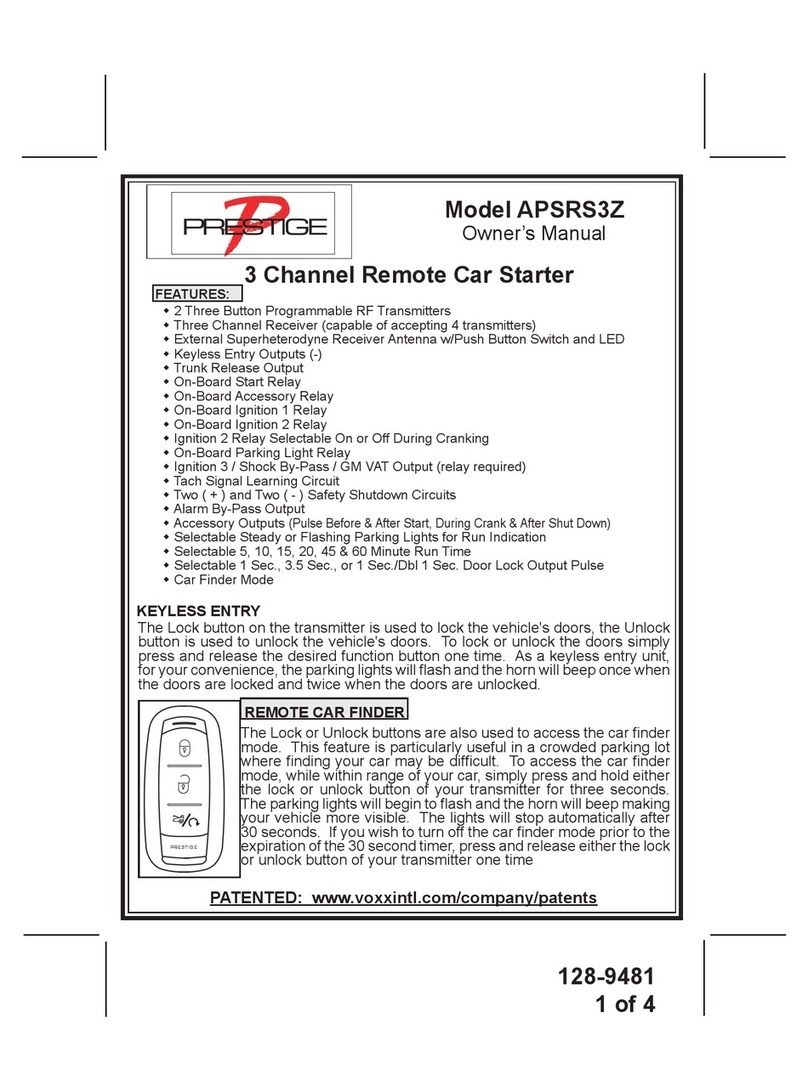Prestige APSRS3Z User manual