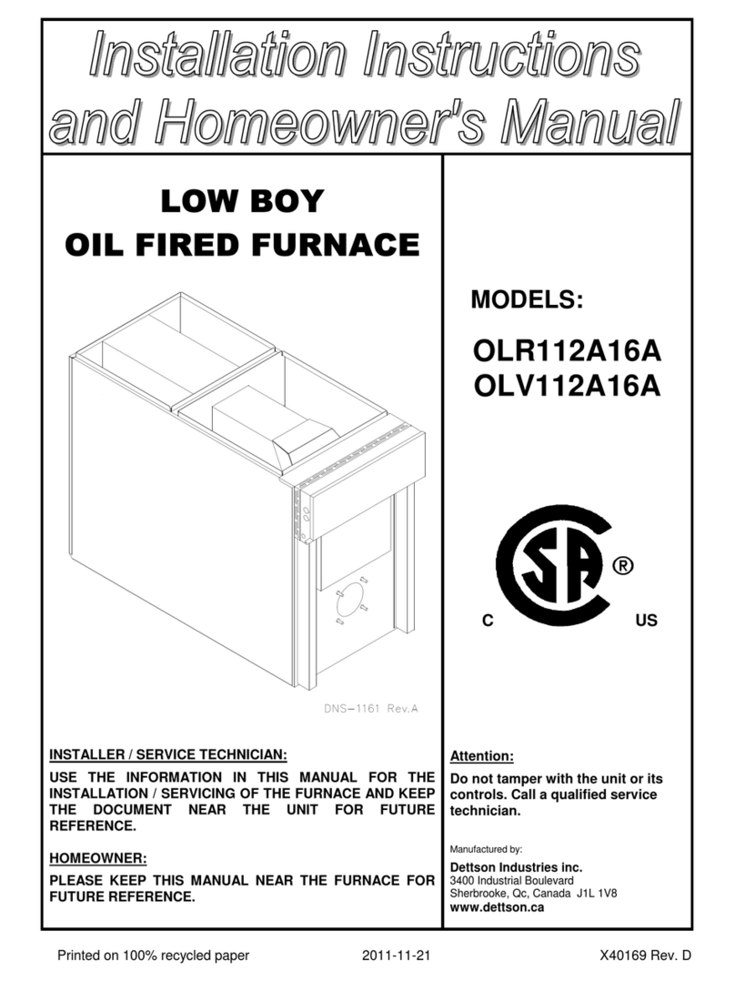 Dettson OLR112A16A Assembly instructions