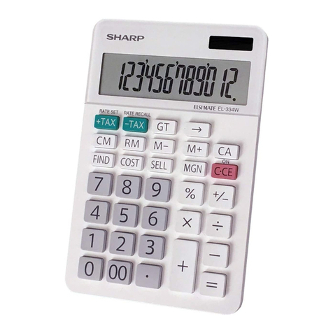 Sharp ELSI MATE EL-334W User manual