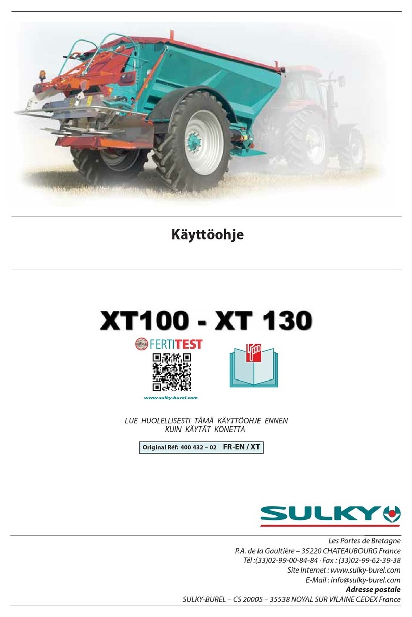 Sulky XT 100 manual
