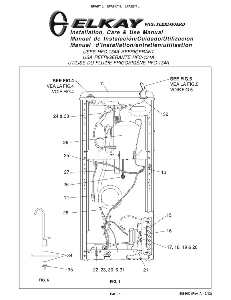 Elkay EFA8 1L Series Installation manual