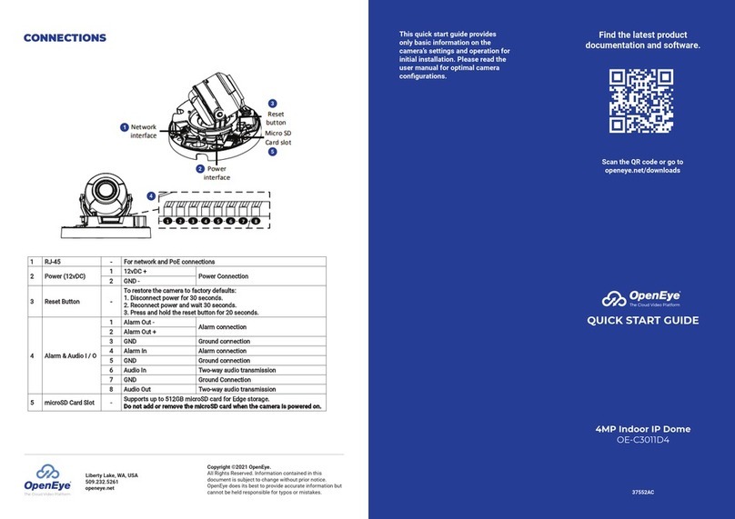 OpenEye OE-C3011D4 User manual