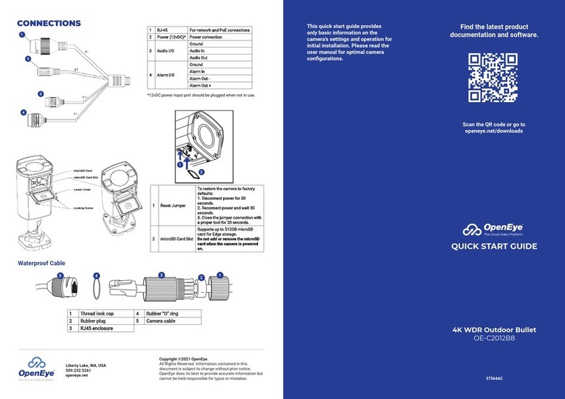 OpenEye OE-C2012B8 User manual