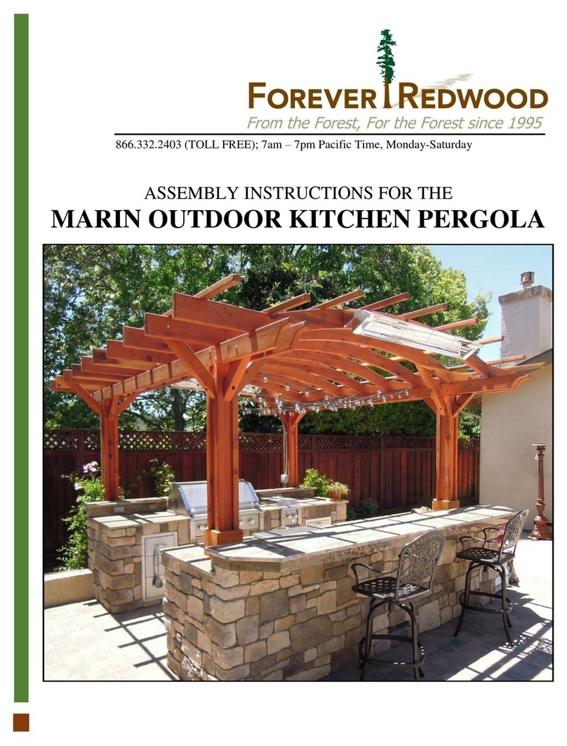 Forever Redwood PERGOLA User manual