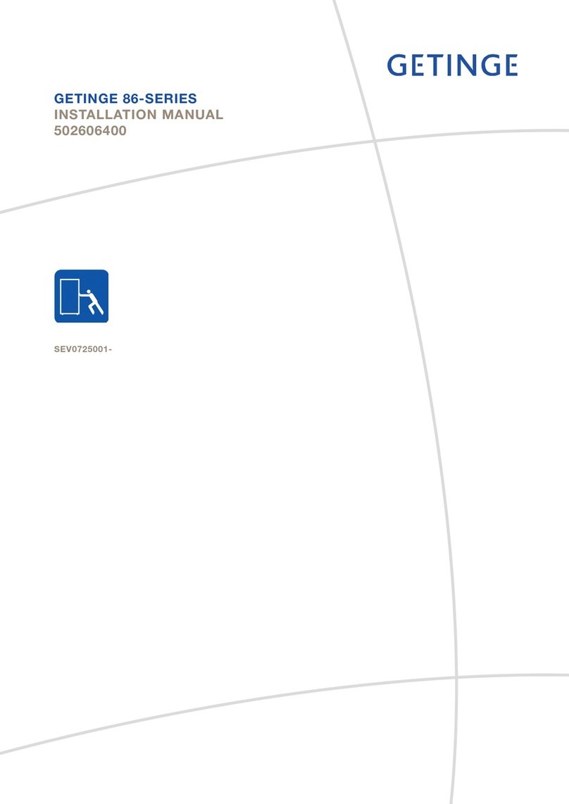 Getinge 86 SERIES User manual
