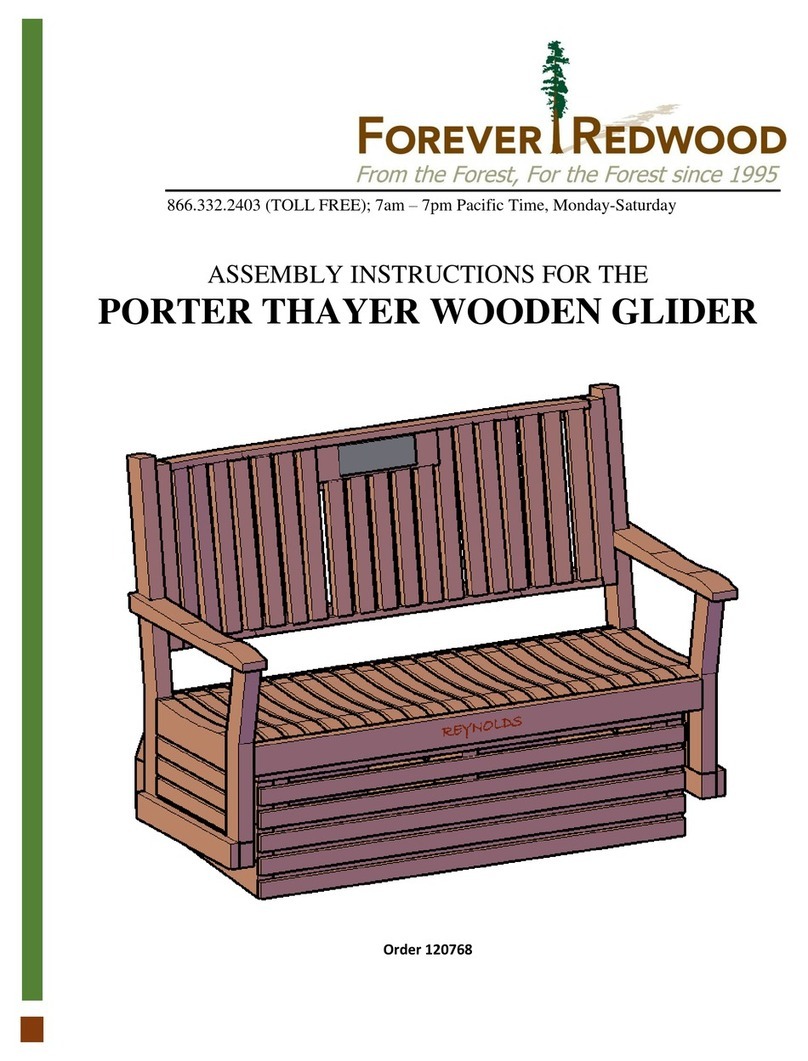 Forever Redwood PORTER THAYER Assembly instructions