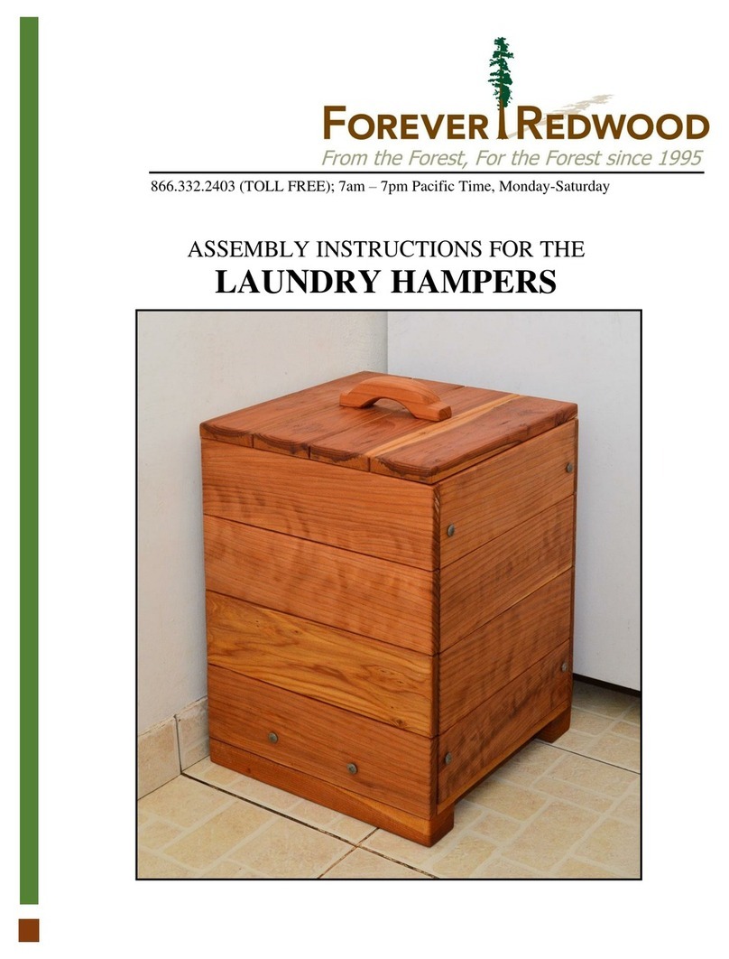 Forever Redwood LAUNDRY HAMPERS User manual Forever Redwood LAUNDRY HAMPERS User manual