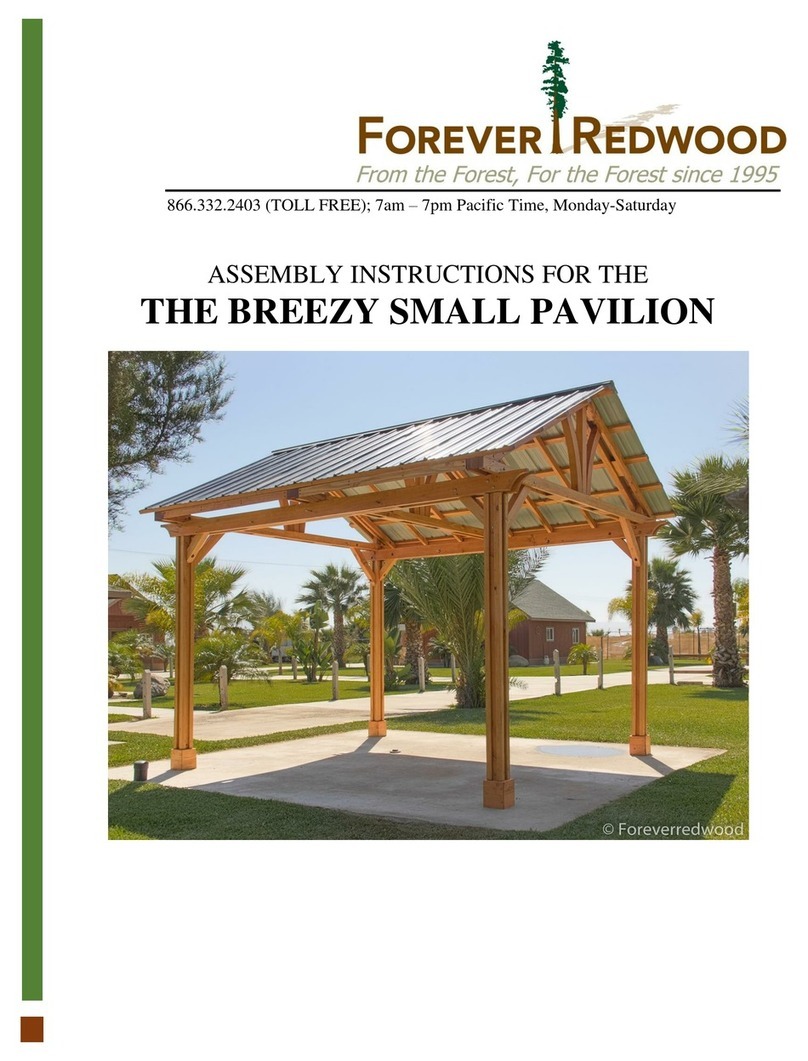 Forever Redwood THE BREEZY SMALL PAVILION User manual
