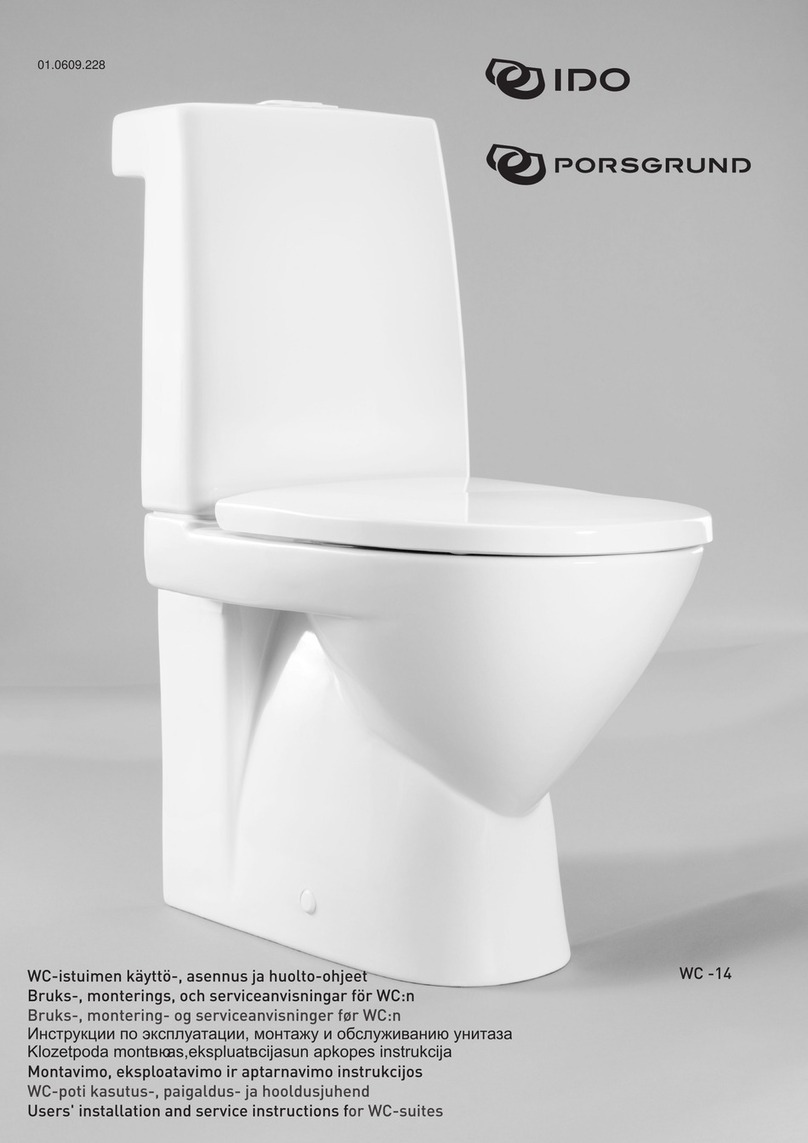 iDo Porsgrund WC-14 Users' installation and service instructions iDo Porsgrund WC-14 Users' installation and service instructions