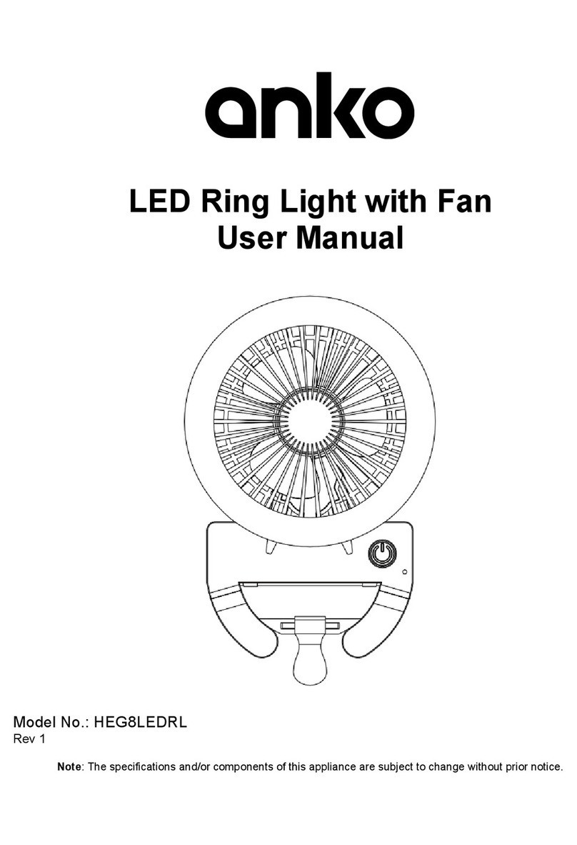 anko HEG8LEDRL user manual