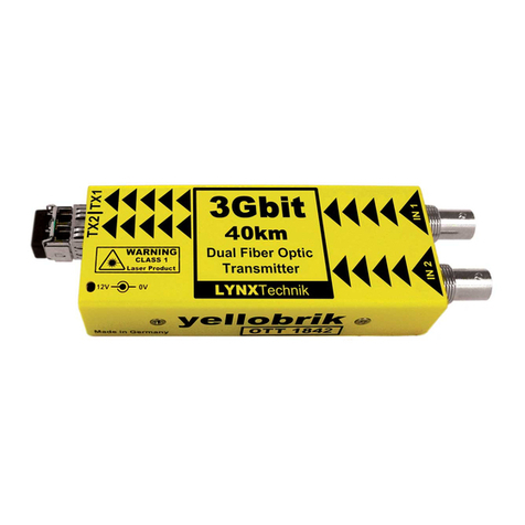 Lynx yellobrik OTT 1842-1 User manual