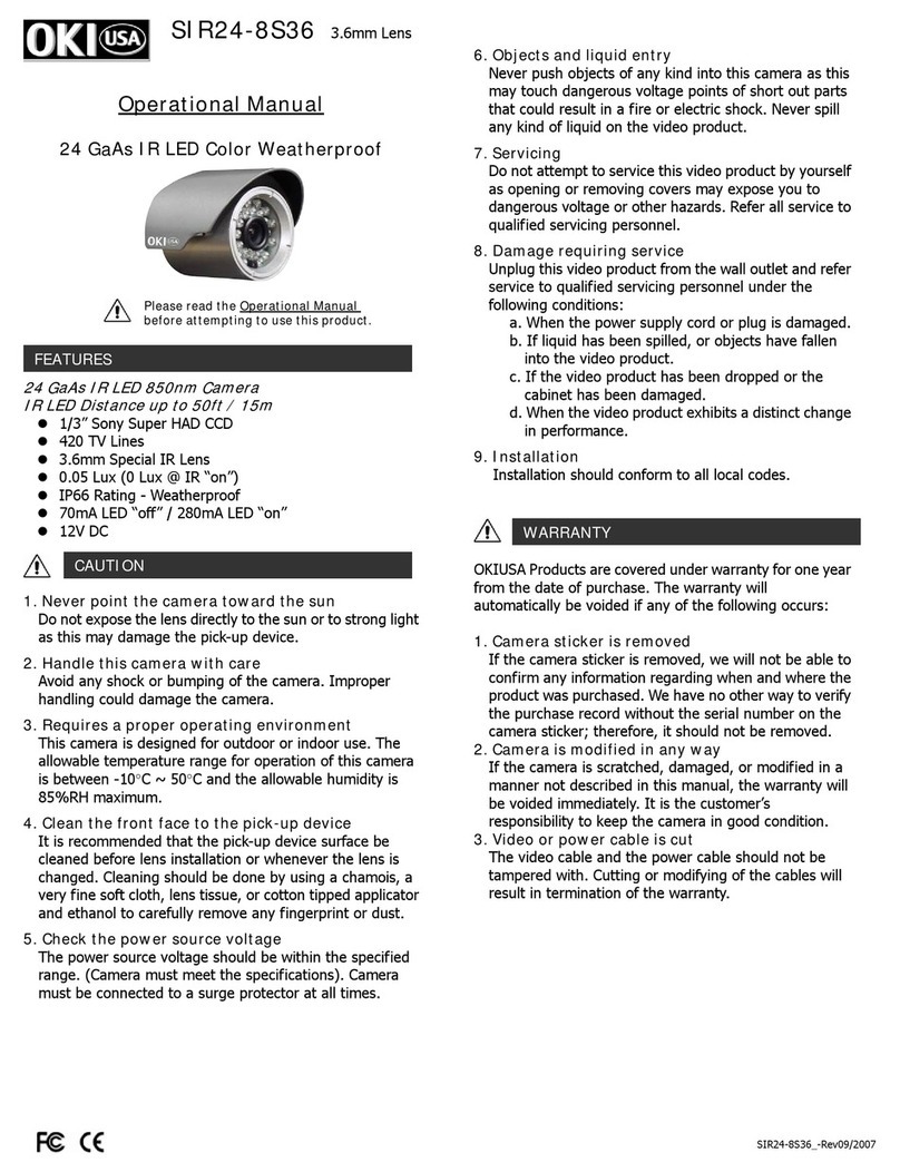 O.K.I. usa SIR24-8S36 Quick start guide