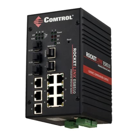 Comtrol ROCKETLINX ES8510 Quick installation guide Comtrol ROCKETLINX ES8510 Quick installation guide